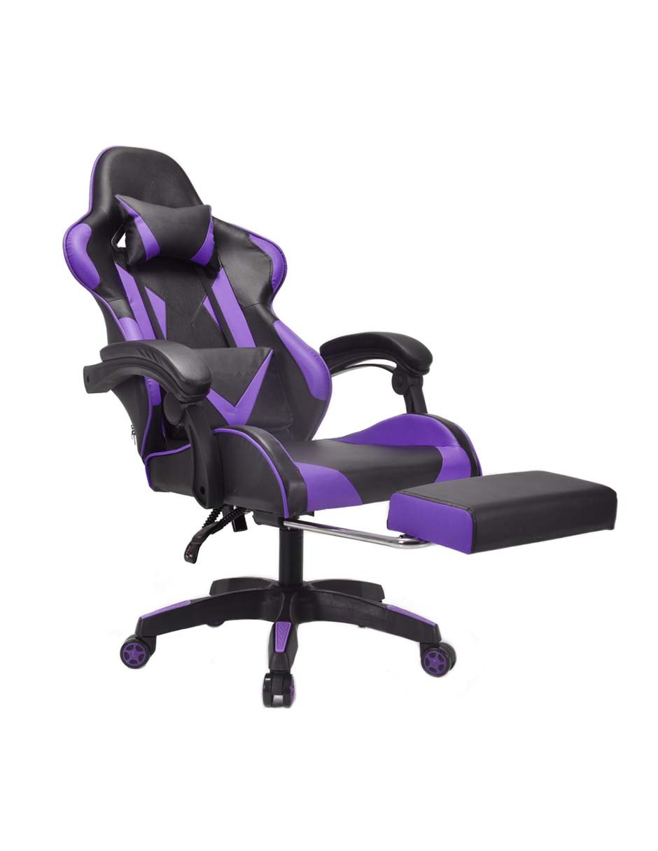  Silla Gamer Ghost Pc Reclinable Streamer Youtuber (Morada)