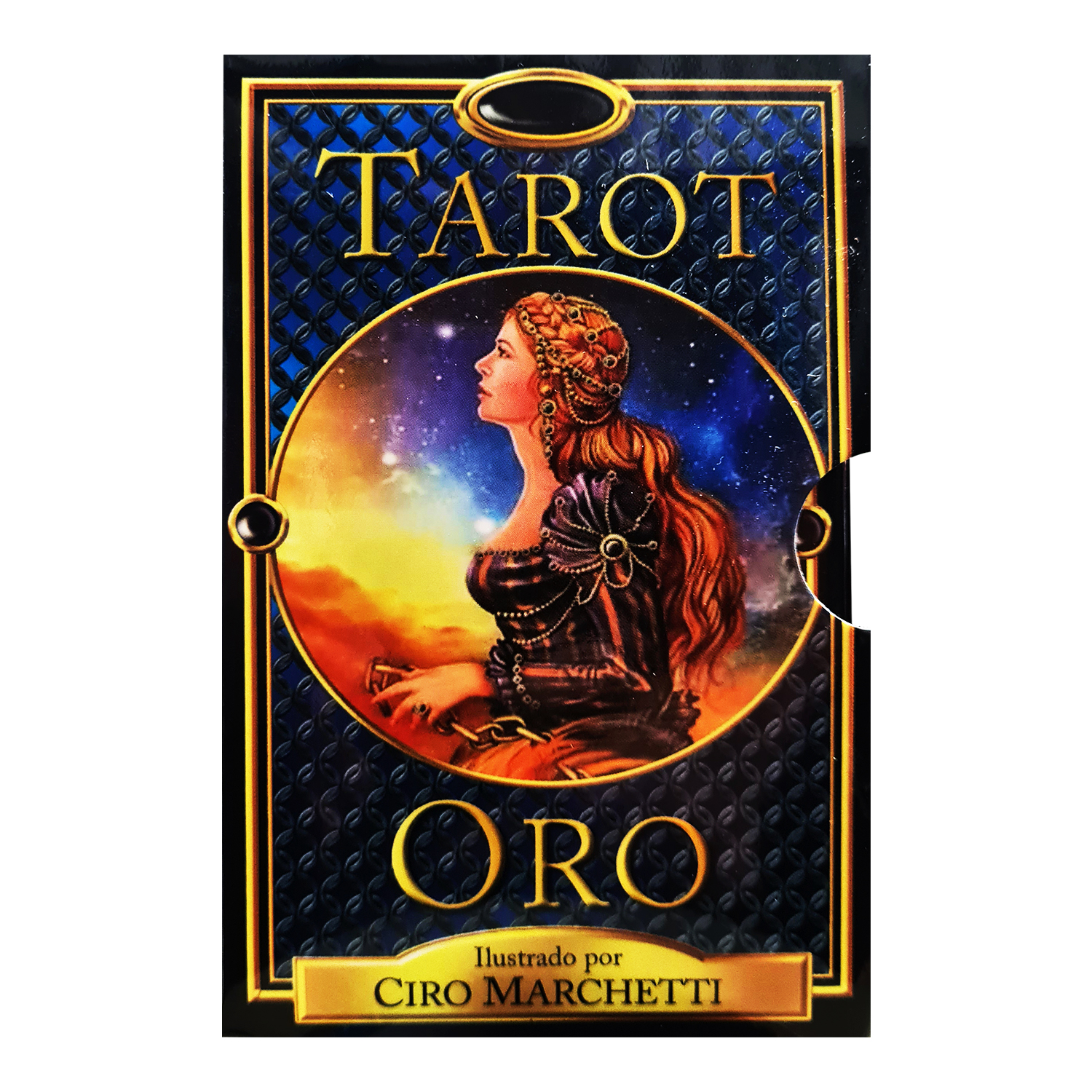 Tarot Oro Plastificado 78 Cartas + instructivo manual en español