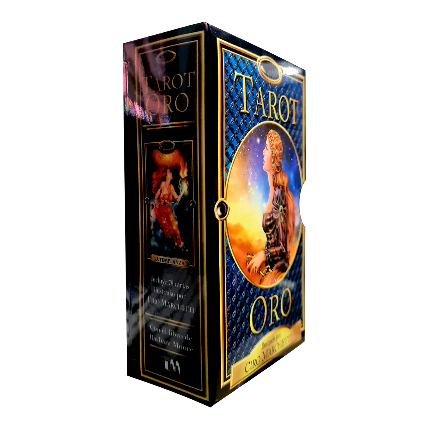 Tarot Oro Plastificado 78 Cartas + instructivo manual en español