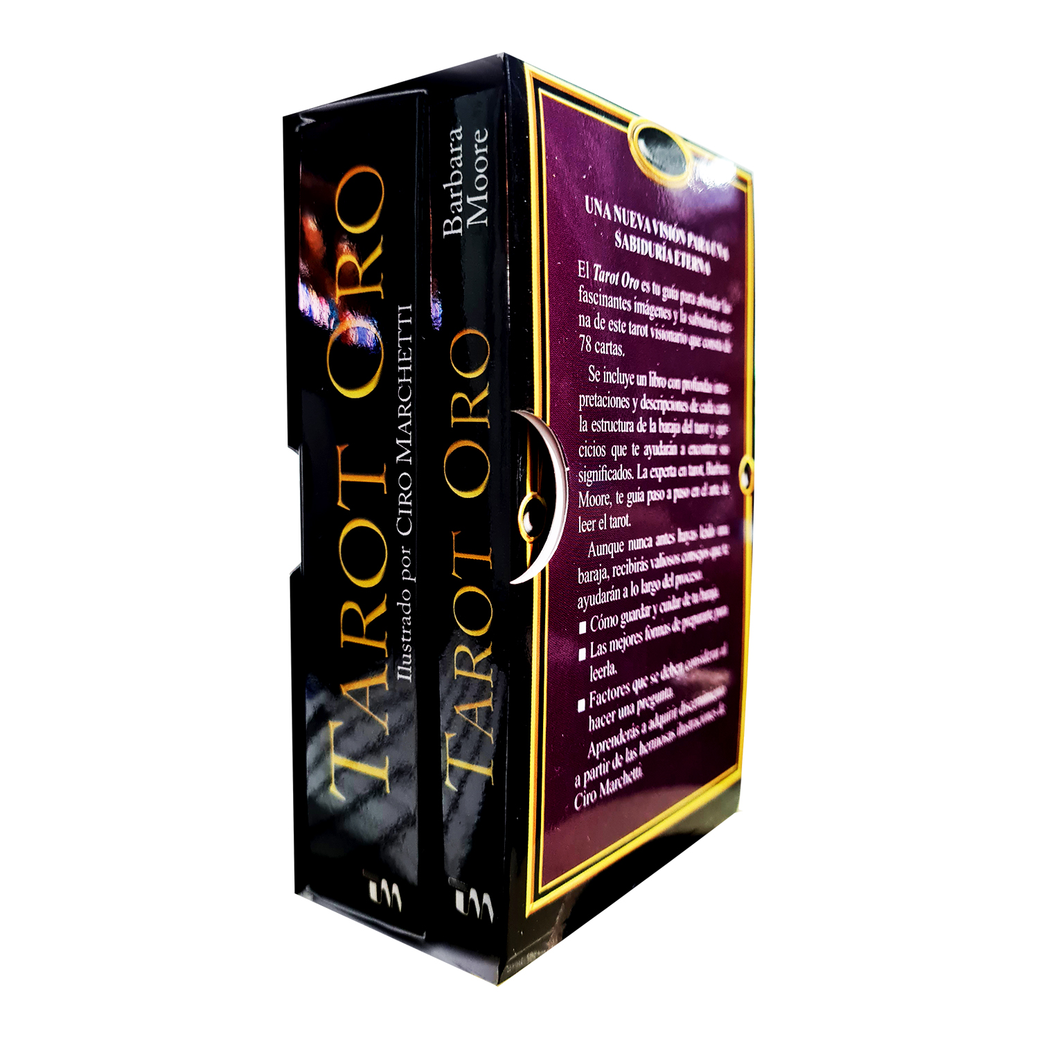 Tarot Oro Plastificado 78 Cartas + instructivo manual en español