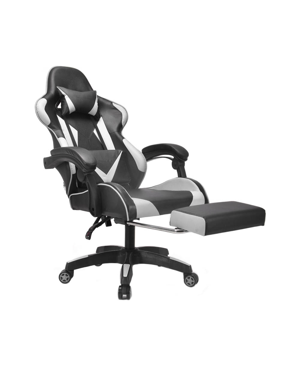  Silla Gamer Ghost Pc Reclinable Streamer Youtuber (Blanca)