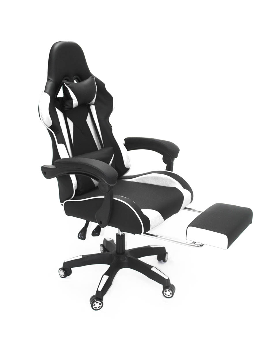  Silla Gamer Ghost Pc Reclinable Streamer Youtuber (Blanca)