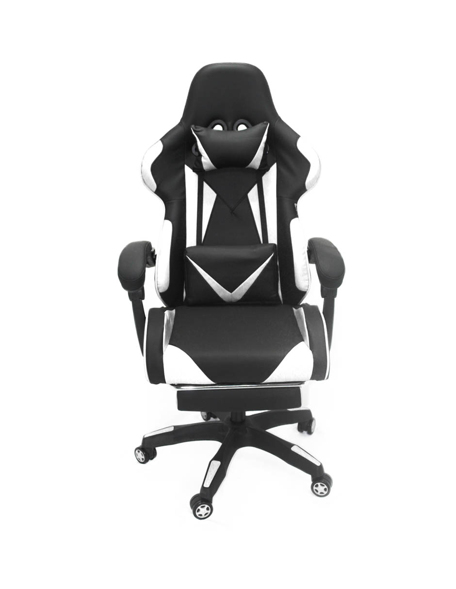  Silla Gamer Ghost Pc Reclinable Streamer Youtuber (Blanca)