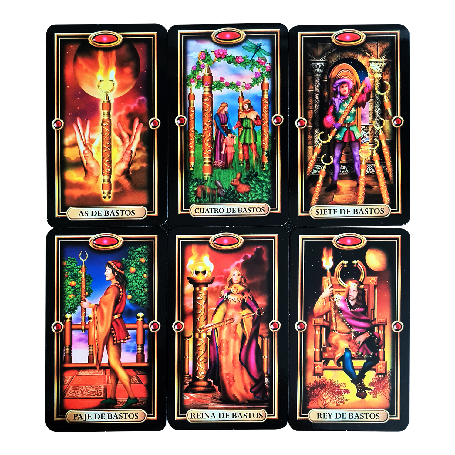 Tarot Oro Plastificado 78 Cartas + instructivo manual en español