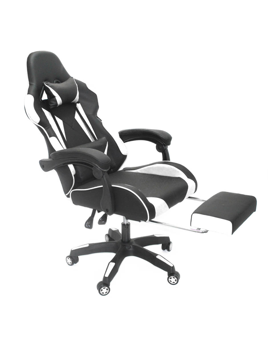  Silla Gamer Ghost Pc Reclinable Streamer Youtuber (Blanca)