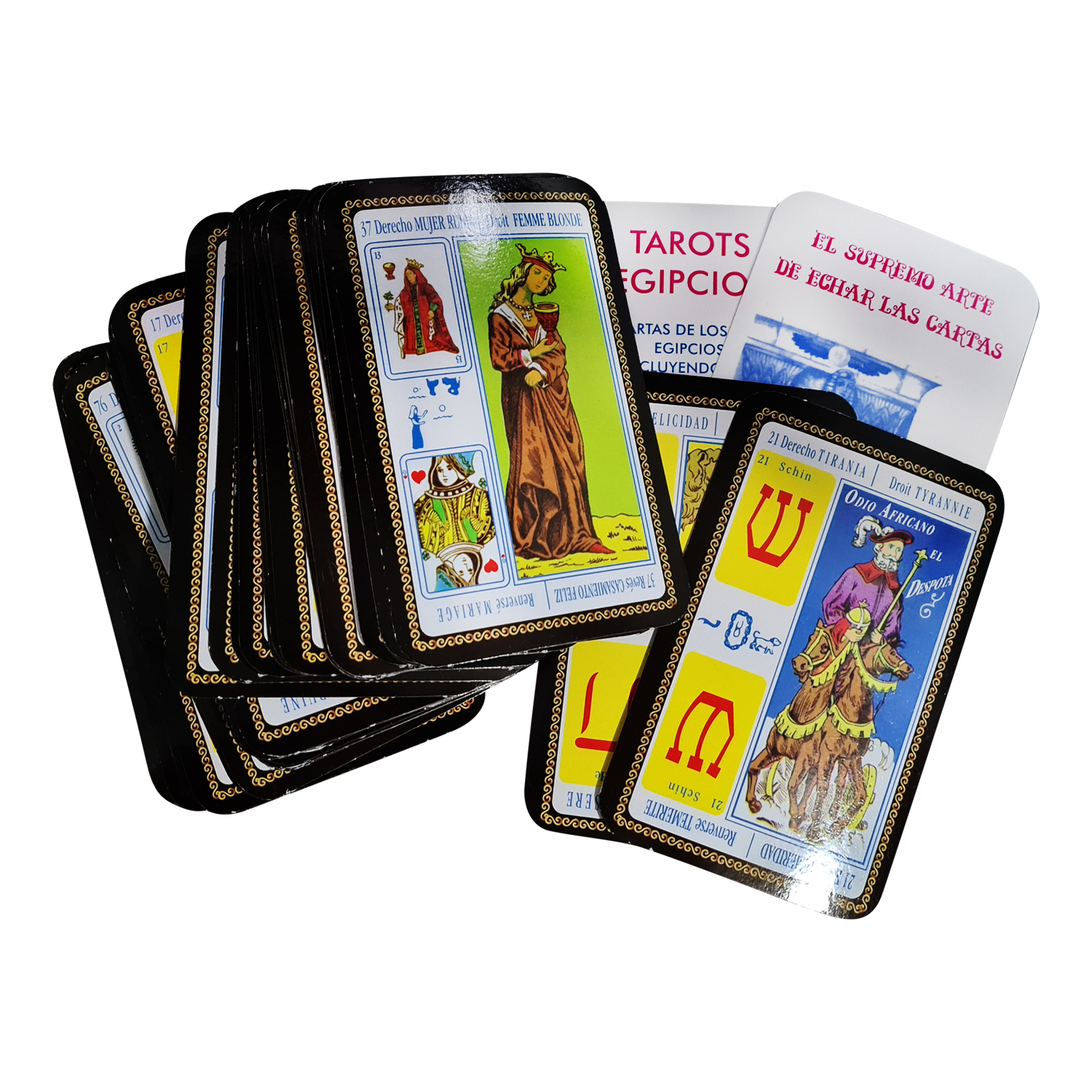 Tarot Egipcio Plastificado Supremo Arte De Echar Cartas +pdf