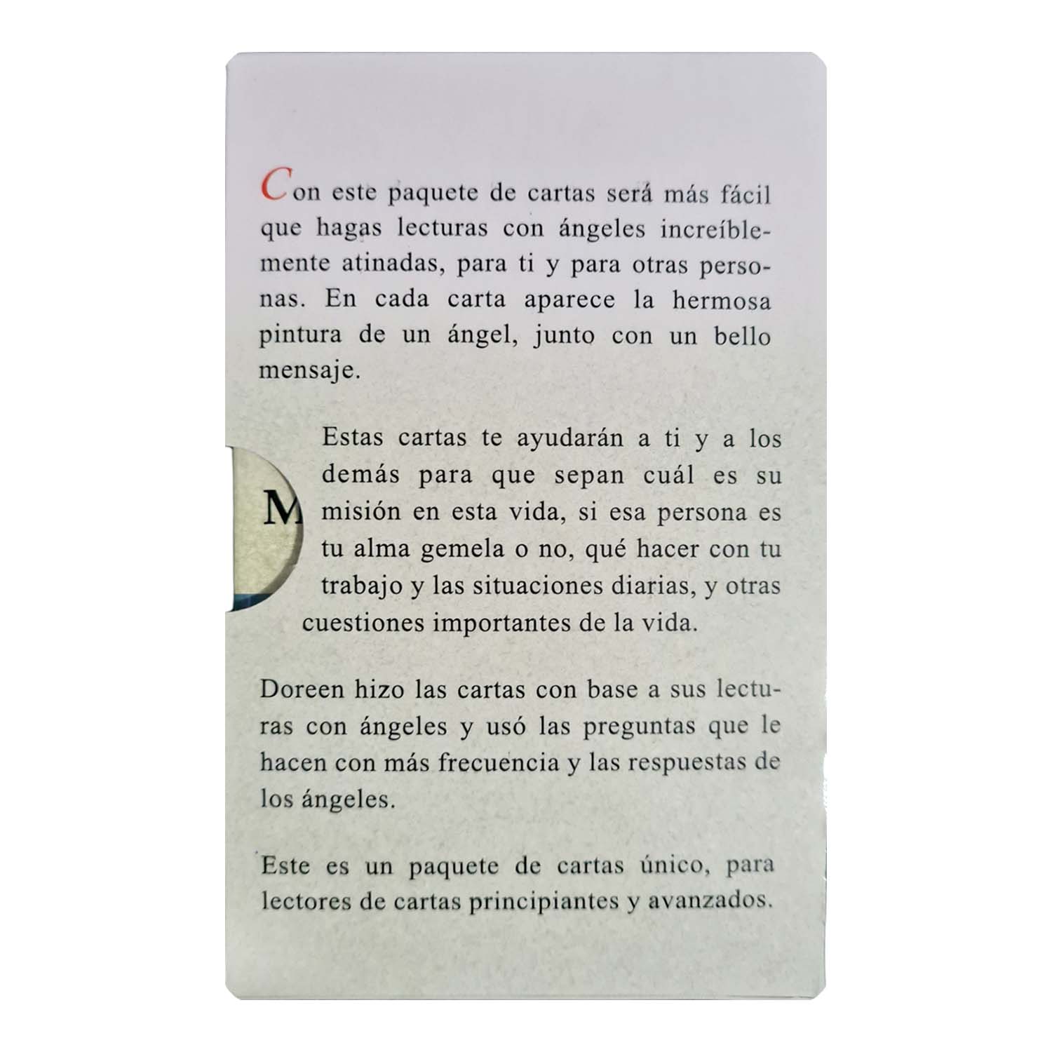 Tarot Oráculo Mensaje de los Ángeles 44 cartas+manual