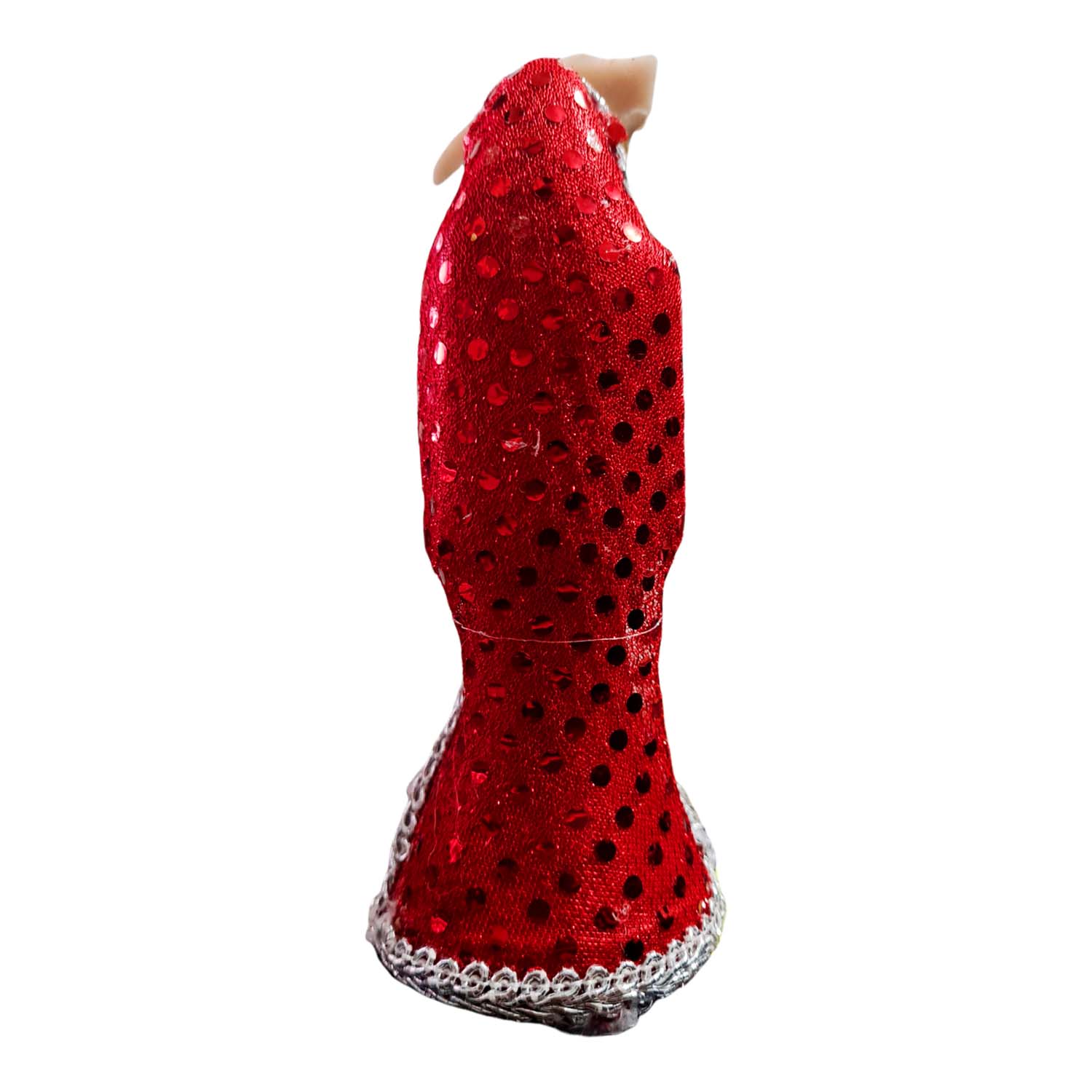 Santa Muerte Roja 15 Cm Vestida + Libro Oraciones Rituales