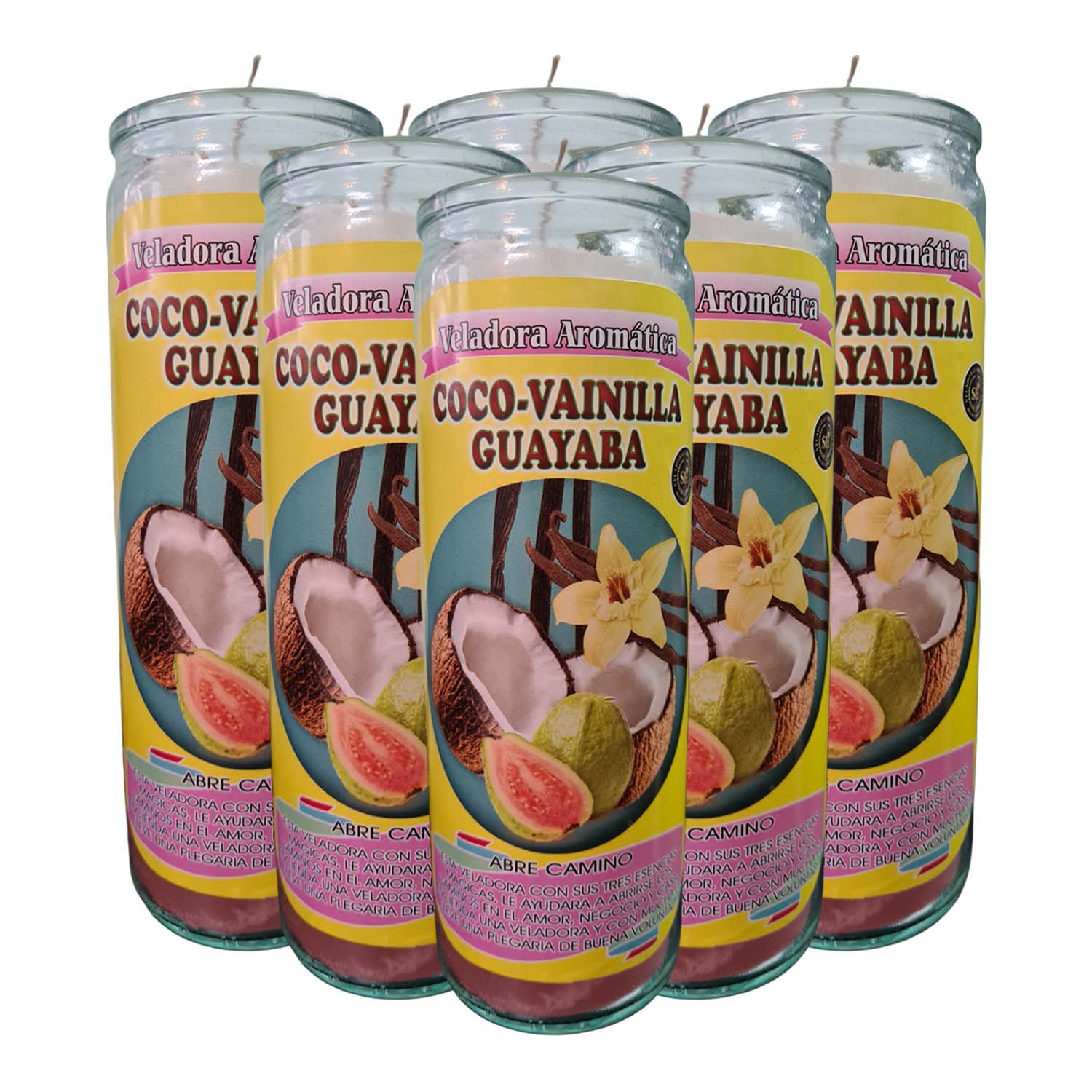 Veladora Abrecaminos 6 Pack Preparadas Amor Éxito Dinero