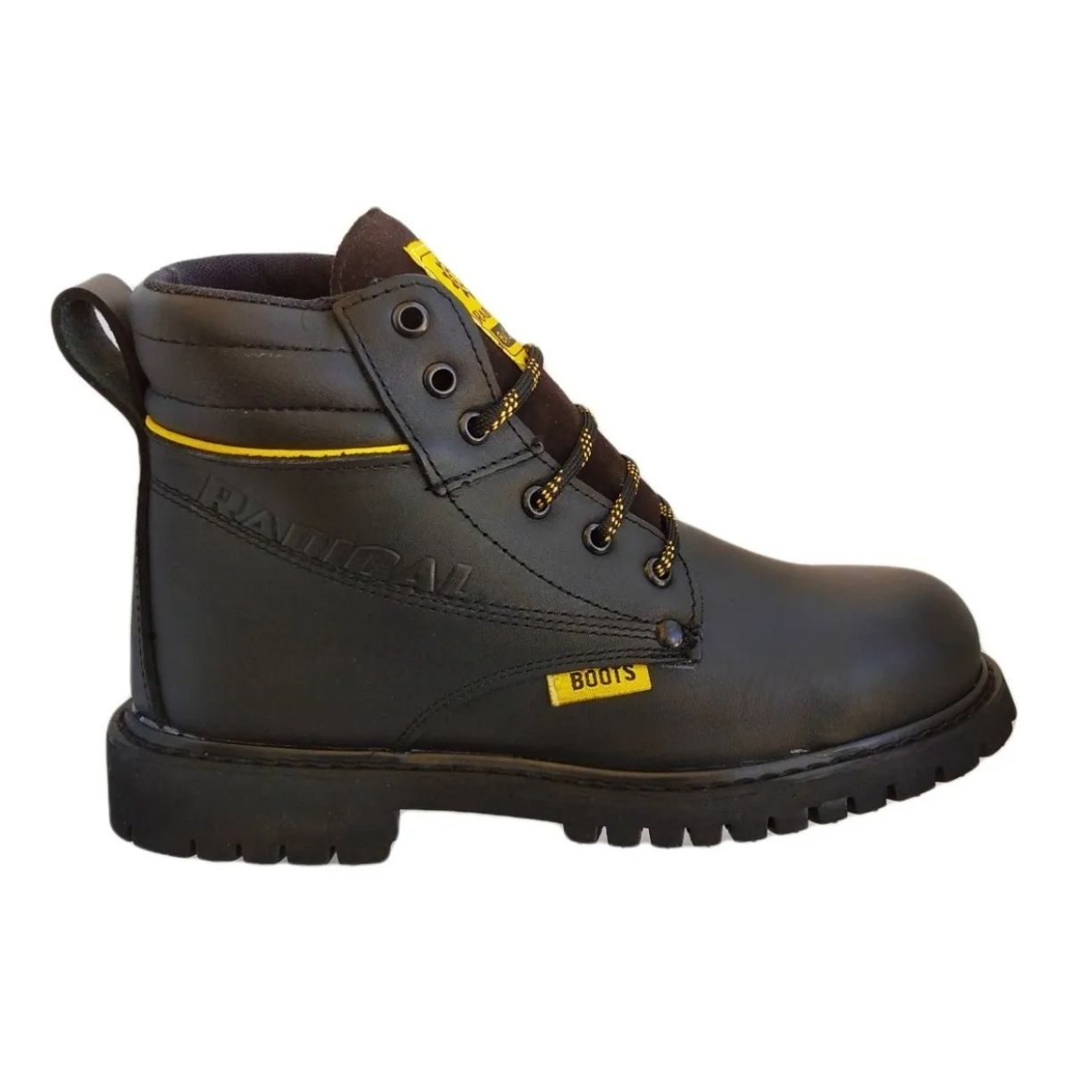 Bota Industrial Piel Trabajo Cosida Con Casquillo 024