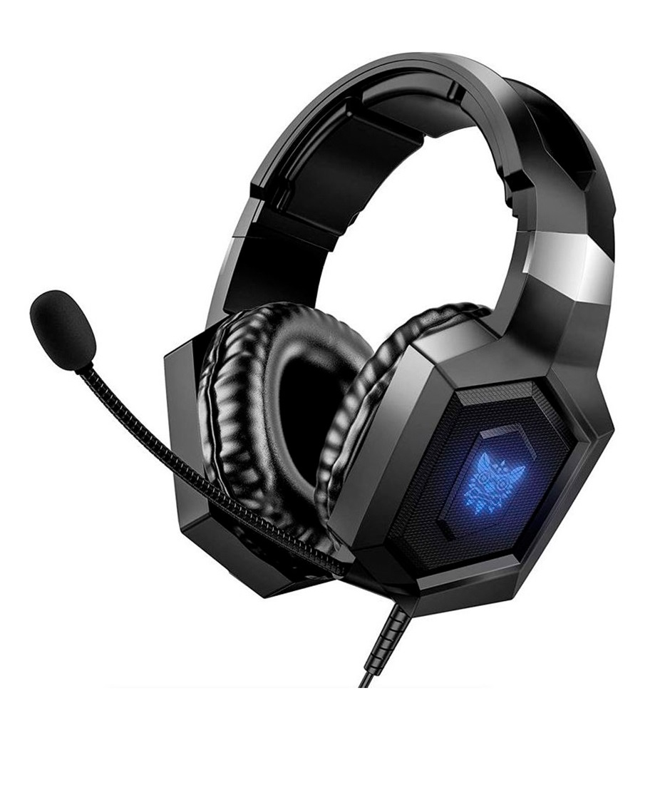 Audífonos con micrófono gamer luz rgb 