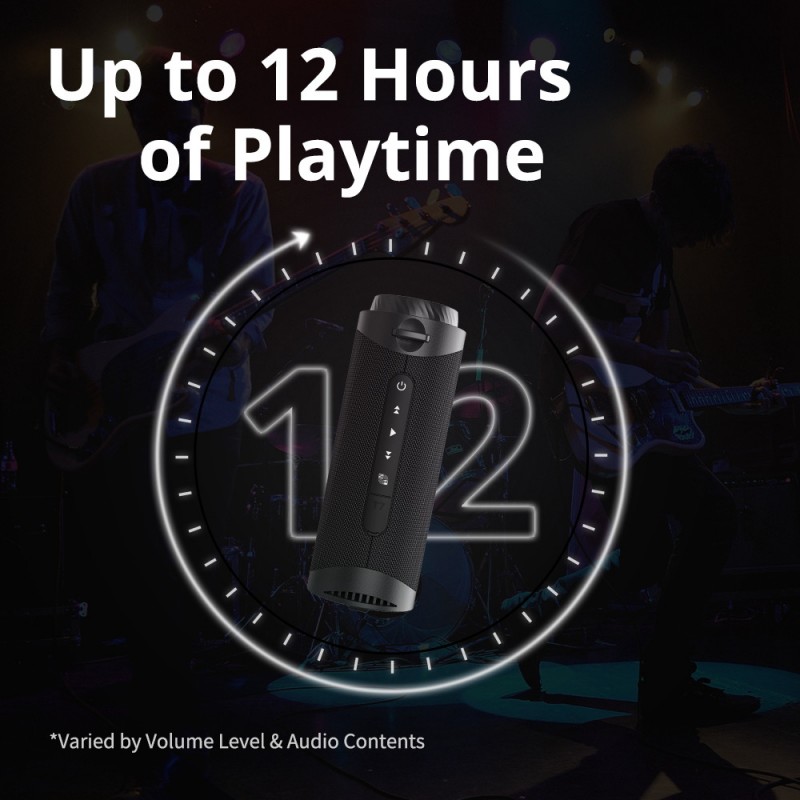 Tronsmart Bocina Bluetooth T7 30W, Altavoz inalámbrico con Luces LED 