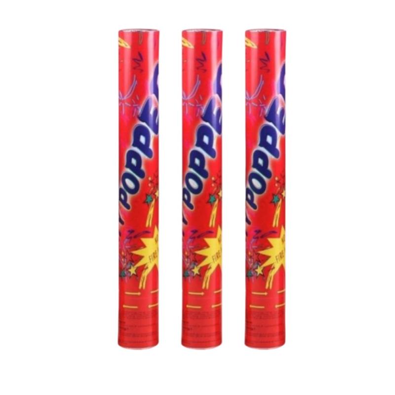 5 piezas Bazuca Lanza Confeti Party Popper Jumbo 50cm Confeti Metálico