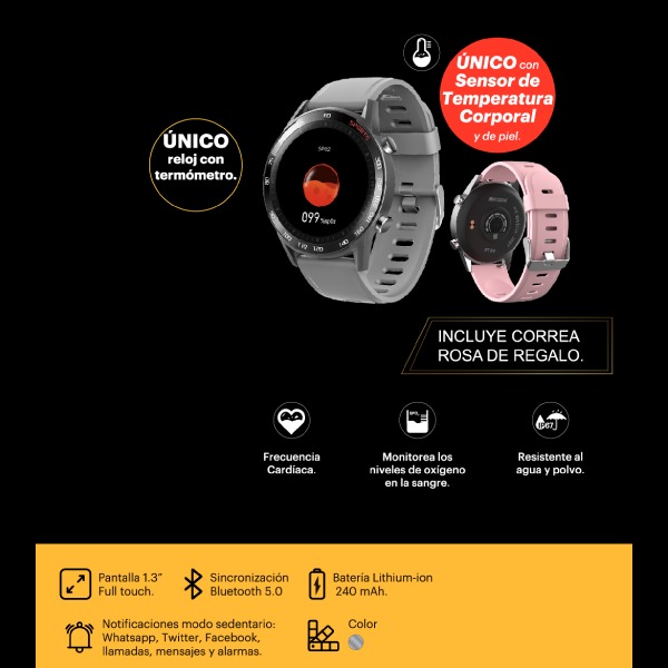 CELULAR KODAK KD50 NEGRO 32GB INTERNA 1GB RAM + SMARTWATCH 