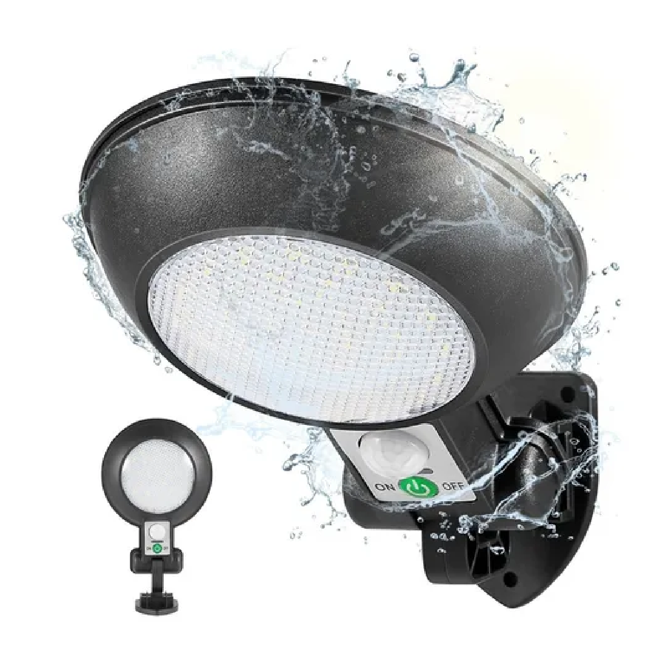 Lámpara Led Solar Pared Exterior Con Sensor Movimiento