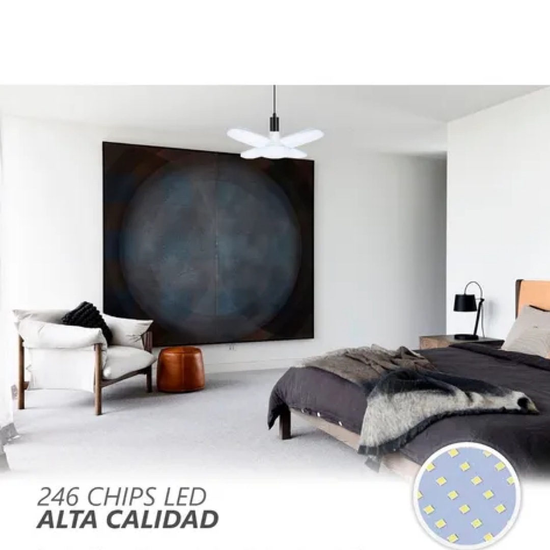 Lampara Led 60w Tipo Ventilador Alta Luminosidad Foco Luz