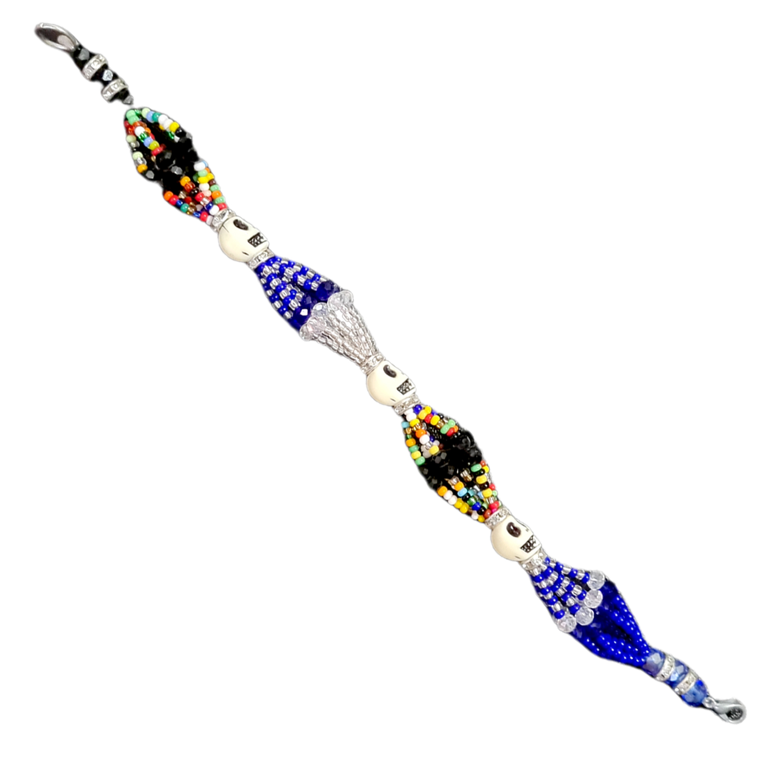 Pulsera madre agua llde Muerto Y Yemayá 7 Rayos Santería 6 Hilos