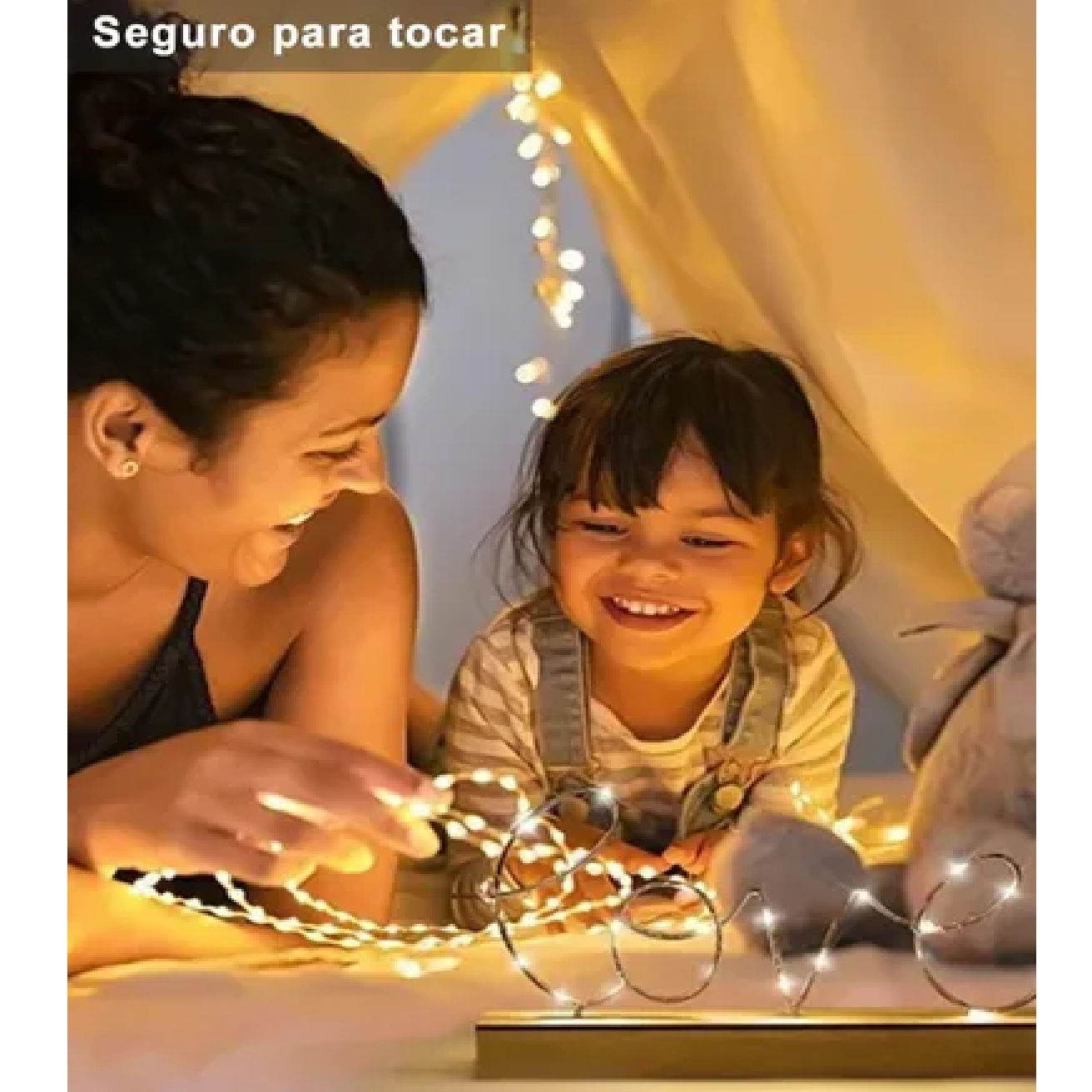 Luces De Hadas Cadena Led Decoración Fiesta Blanco Cálido
