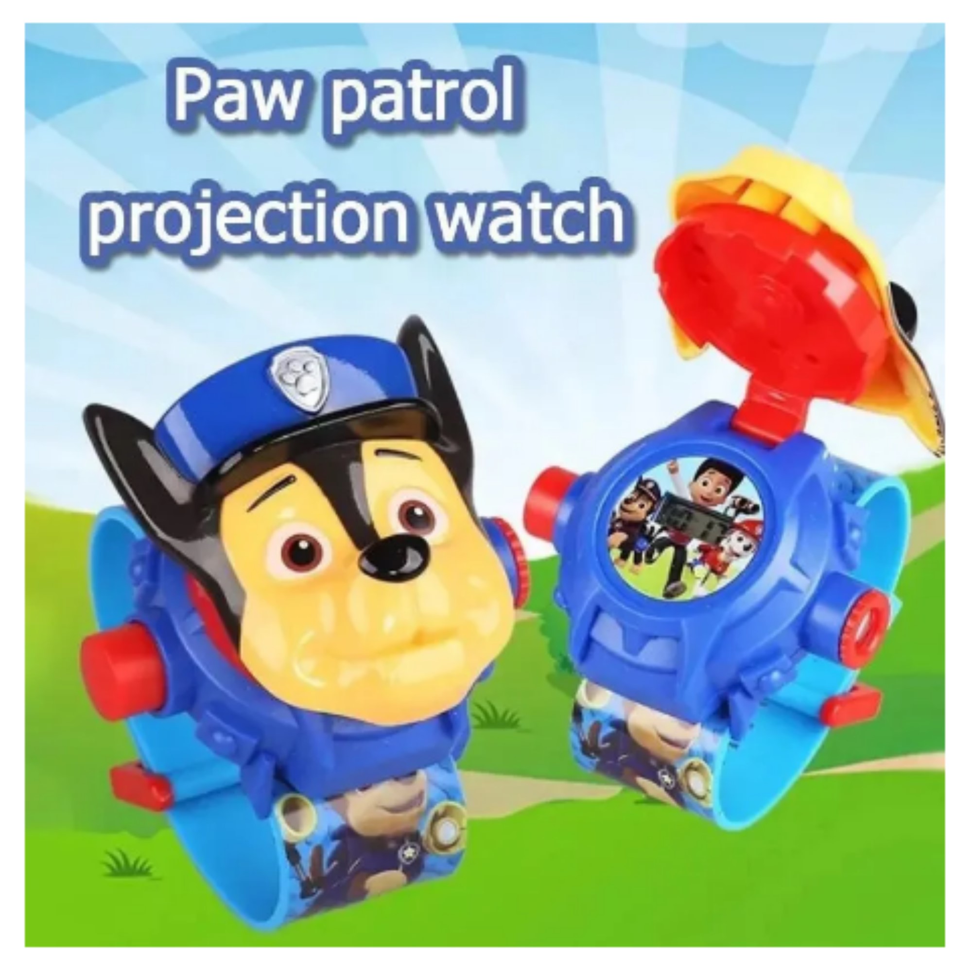 Reloj Proyector 24 Imagenes Paw Patrol CHASE
