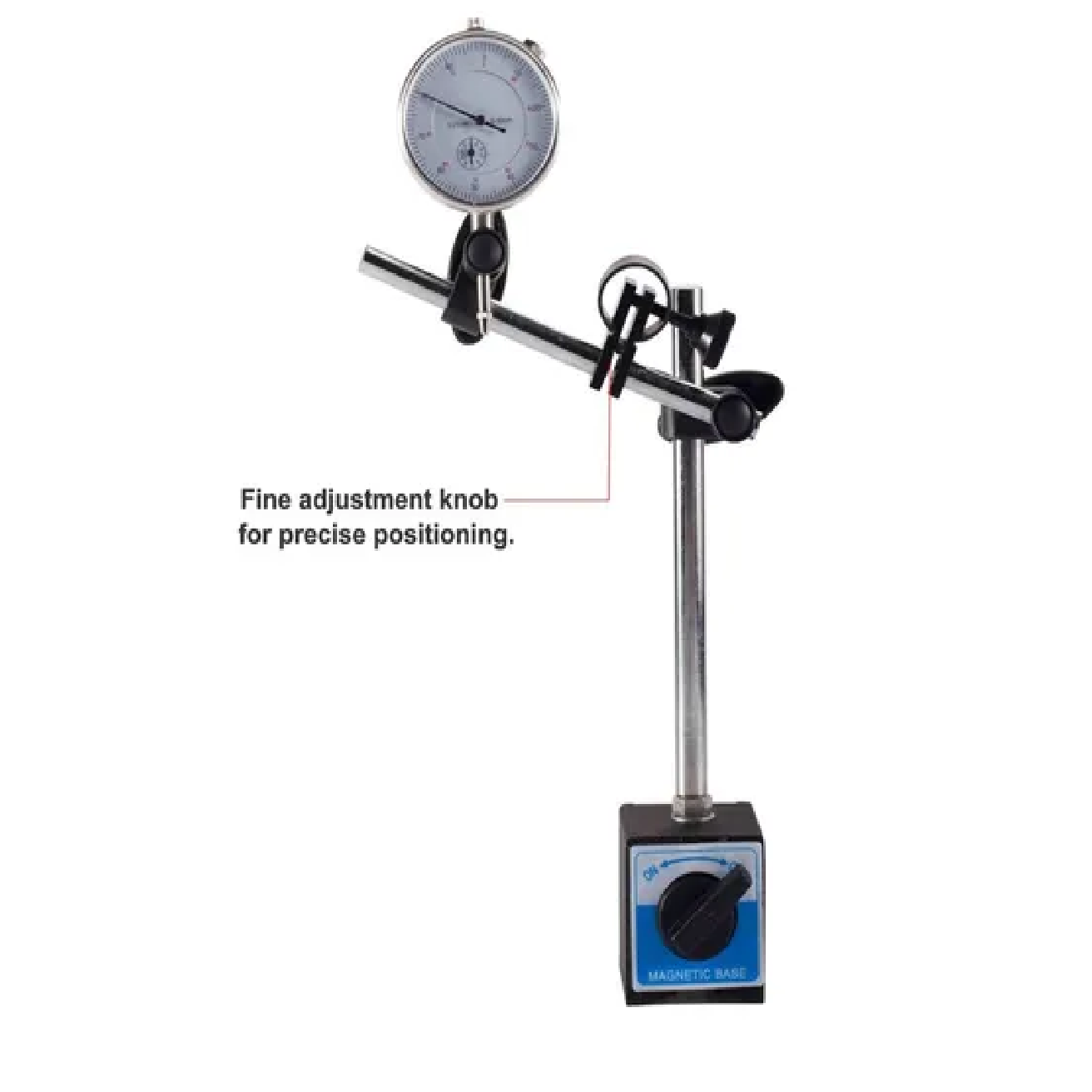 Kit Calibrador Indicador Caratula 0-1 In Con Base Magnética