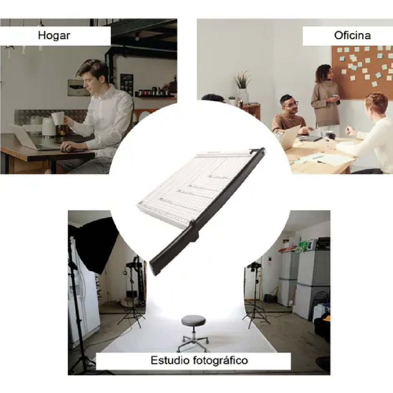 Guillotina Metal Carta Cortador Afilado Papel Foto Tarjeta