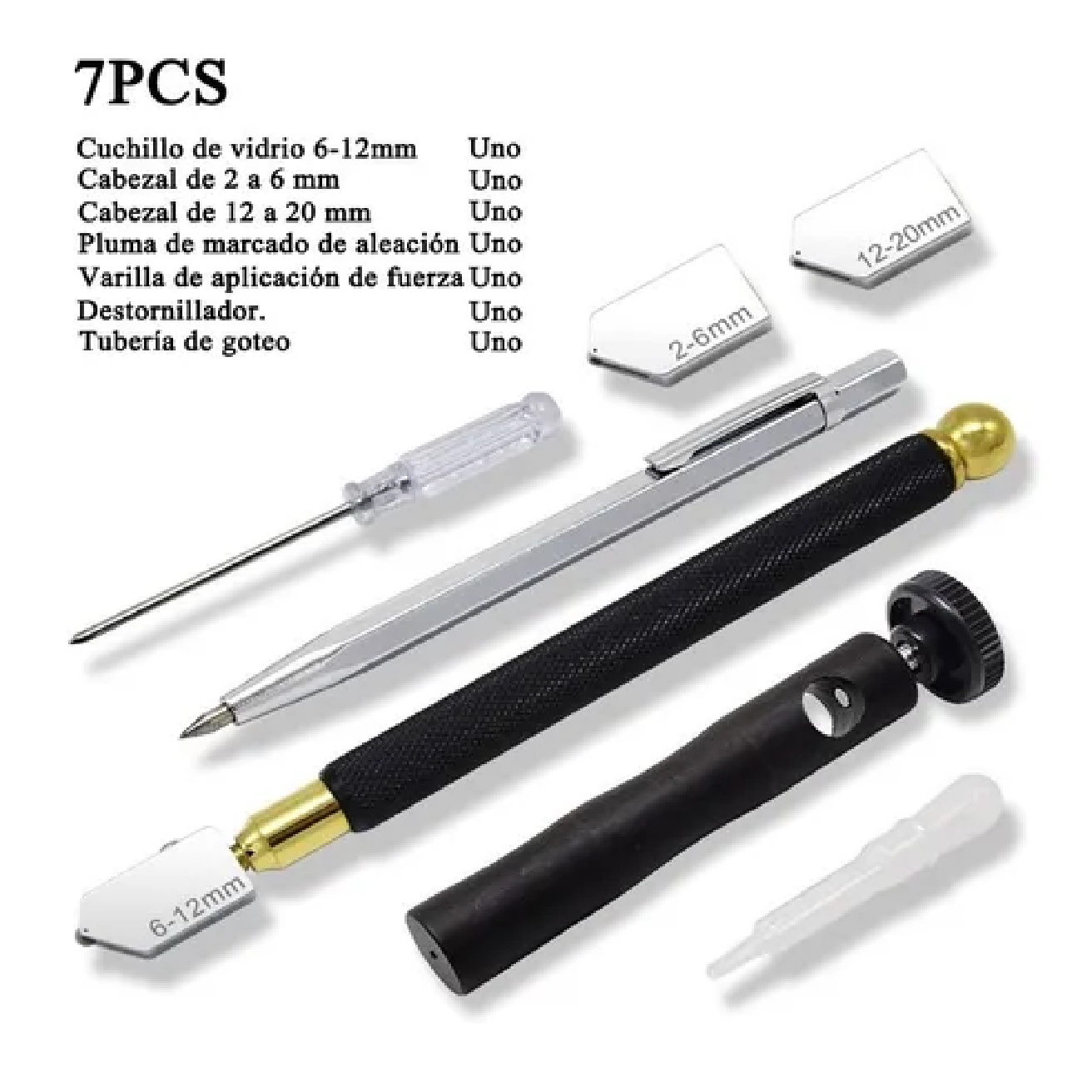 Juego De Cortador De Vidrio Profesional De 2-20cm