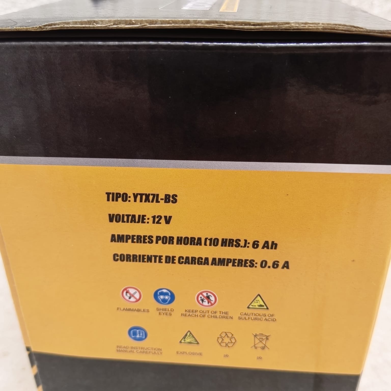 Batería De Alto Rendimiento Motoking Ytx7l-bs  Para Motos