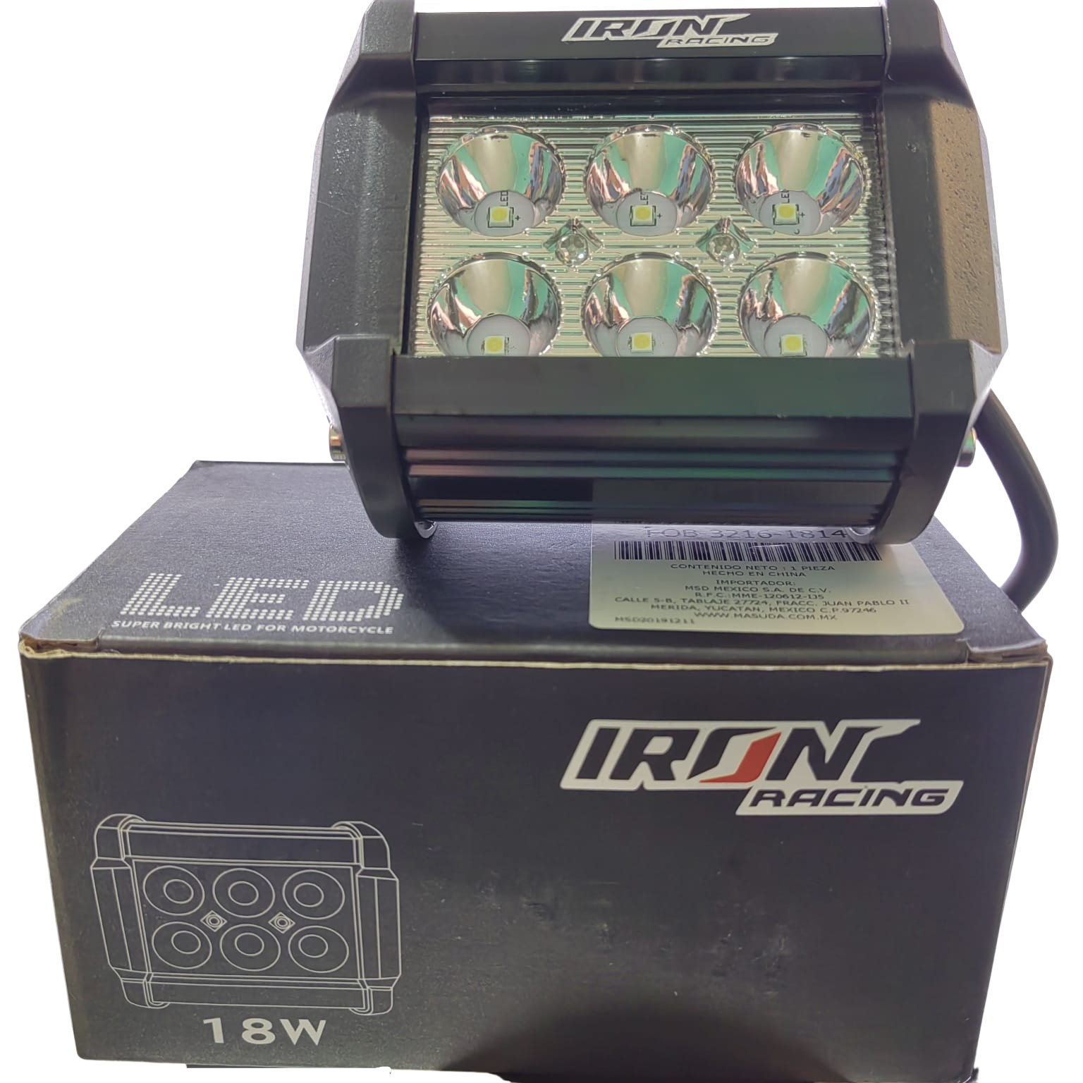 FARO AUXILIAR HYPER LEDS IR-1810 8-80V 18W 6000K 1200LM NEGRO