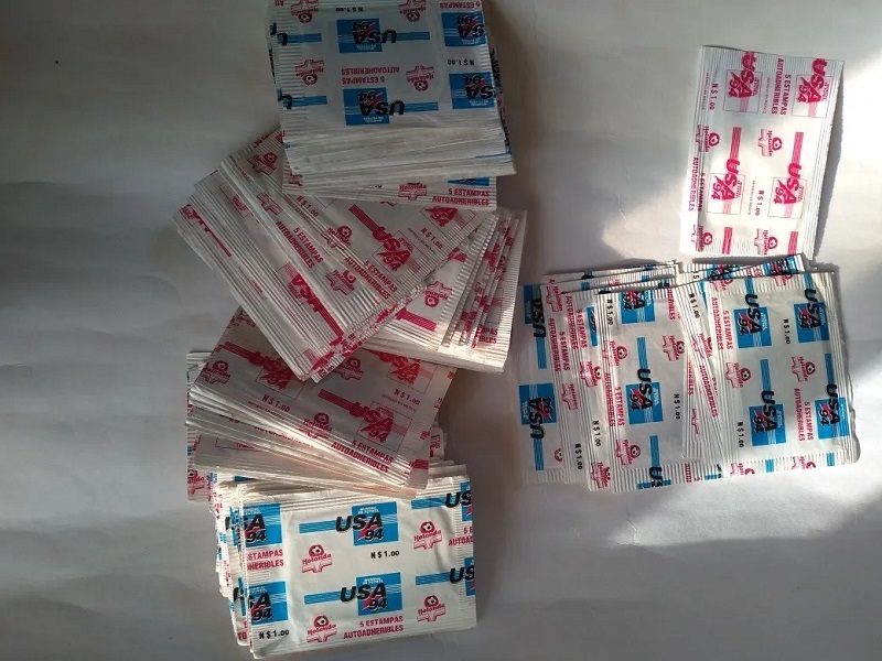 Sobre con 5 Estampas del Album Mundial USA 94 - Panini