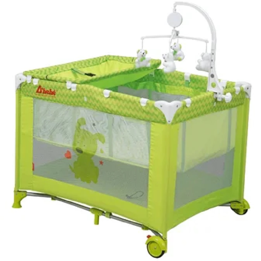 Combo D´bebé Zoo Baby Andadera Carriola Corral Verde