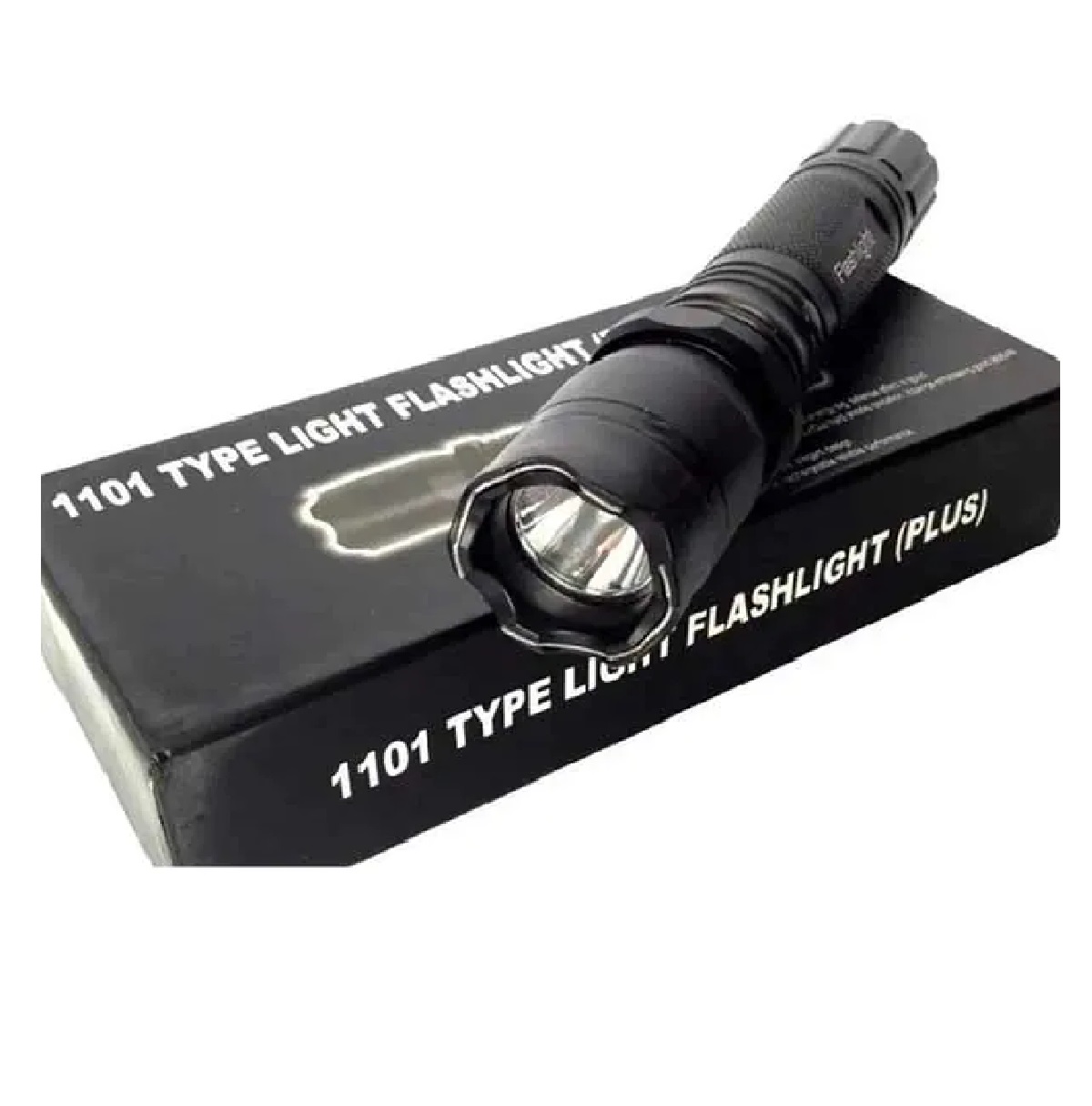 Lámpara Táctica Led Descarga Electroshock Toques + Láser