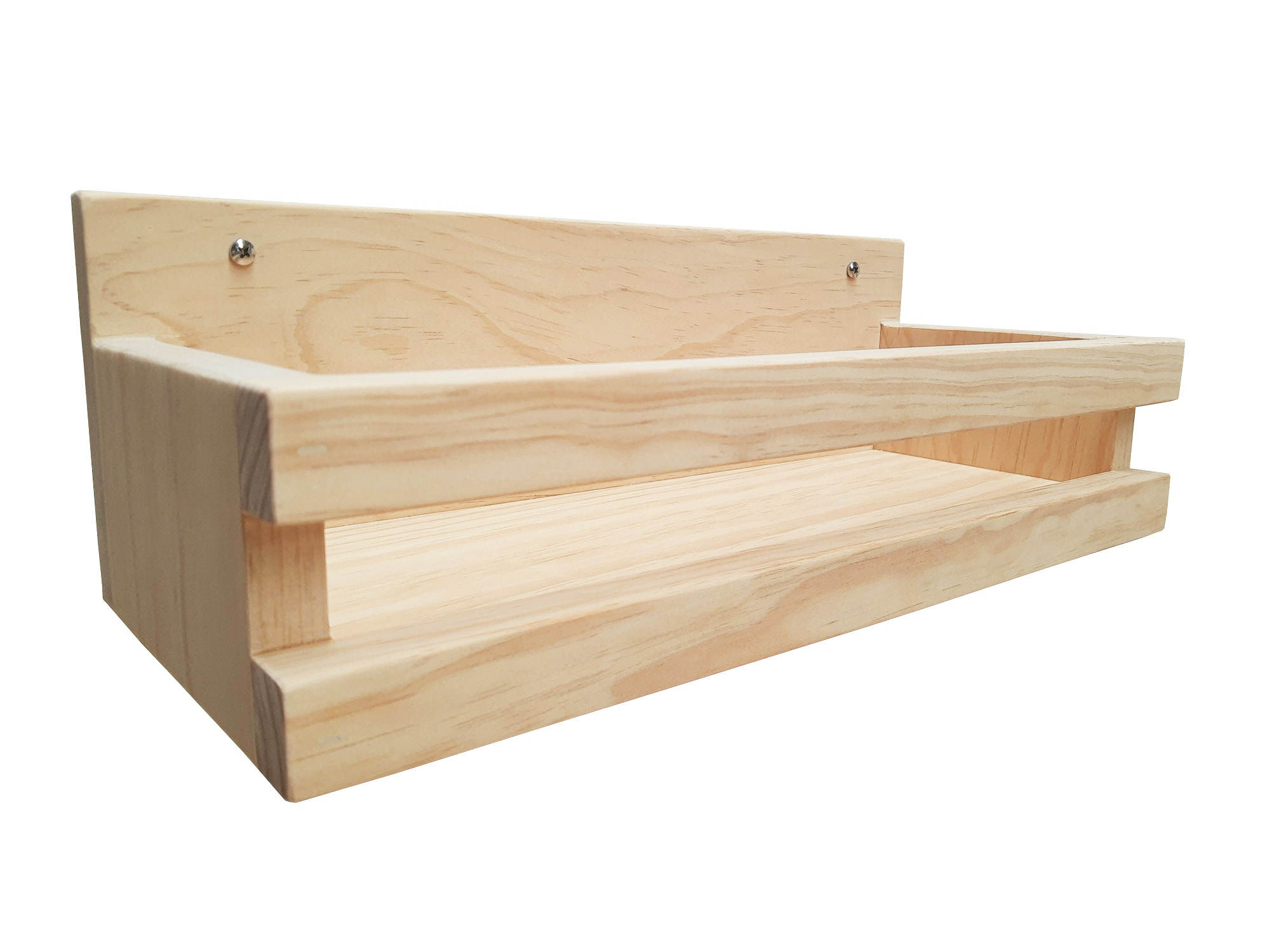 Repisa Organizadora 44 cm Madera De Pino Sin Pintar.