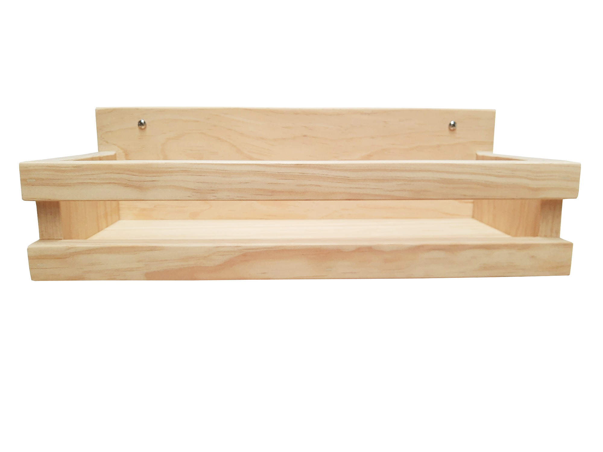 Repisa Organizadora 44 cm Madera De Pino Sin Pintar.