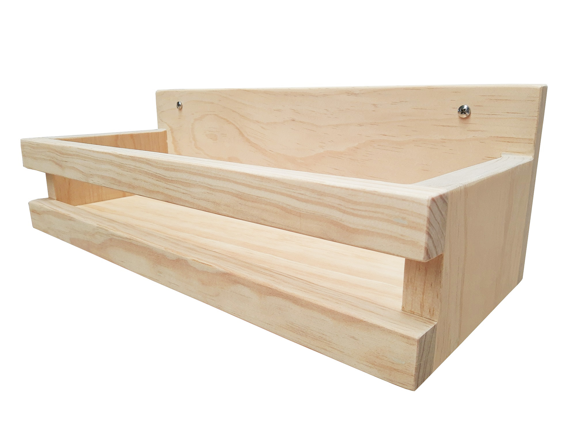 Repisa Organizadora 44 cm Madera De Pino Sin Pintar.