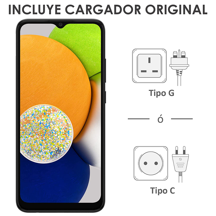 Celular SAMSUNG Galaxy A03 4GB 64GB Audifonos Inalambricos