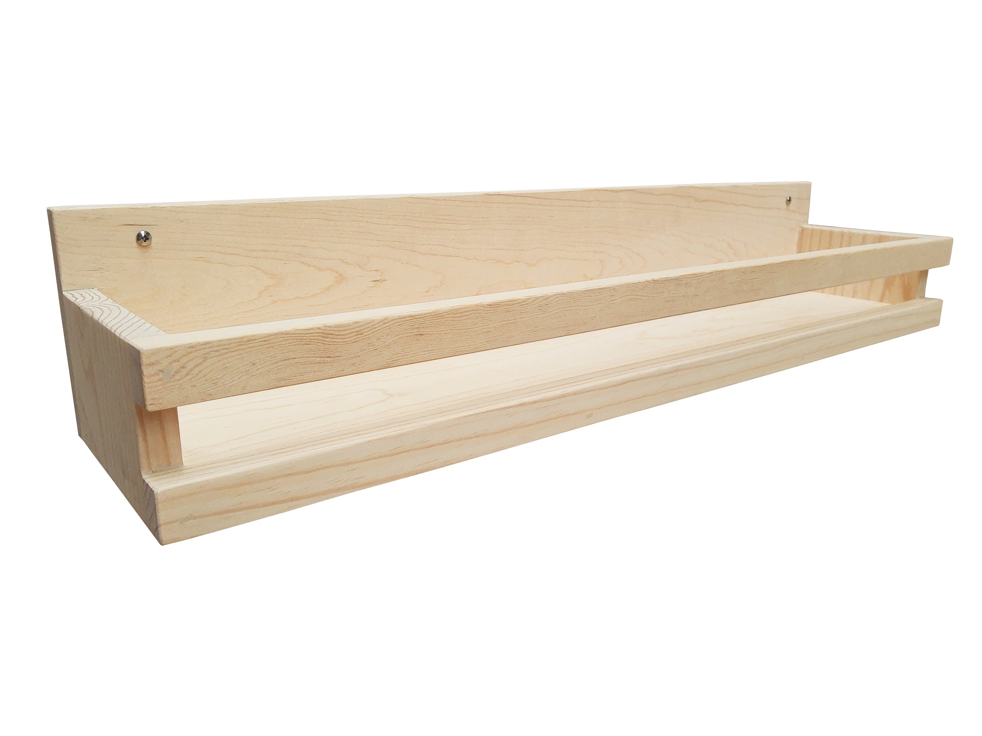 Repisa Organizadora 80 cm Madera De Pino Sin Pintar.