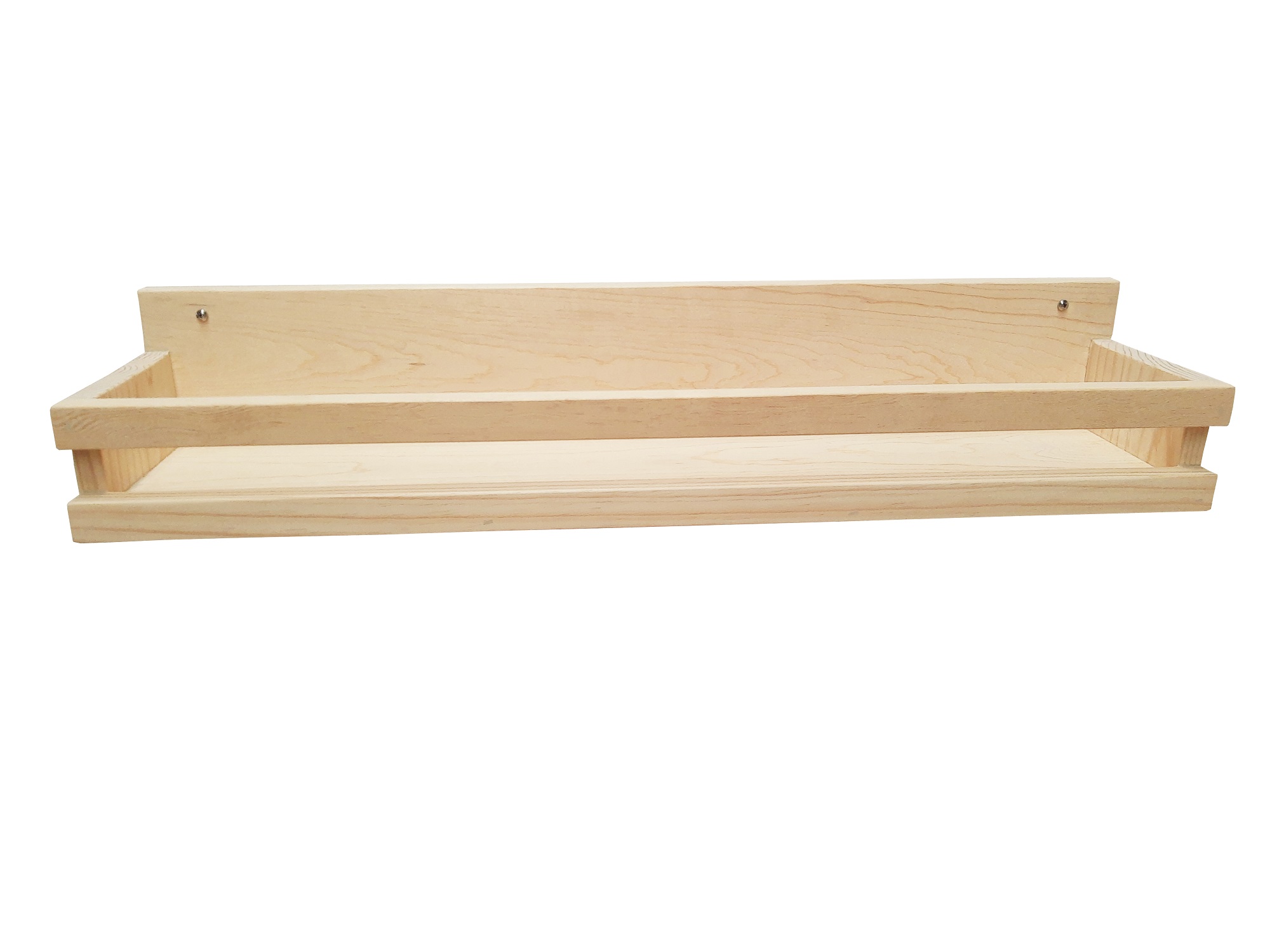 Repisa Organizadora 80 cm Madera De Pino Sin Pintar.