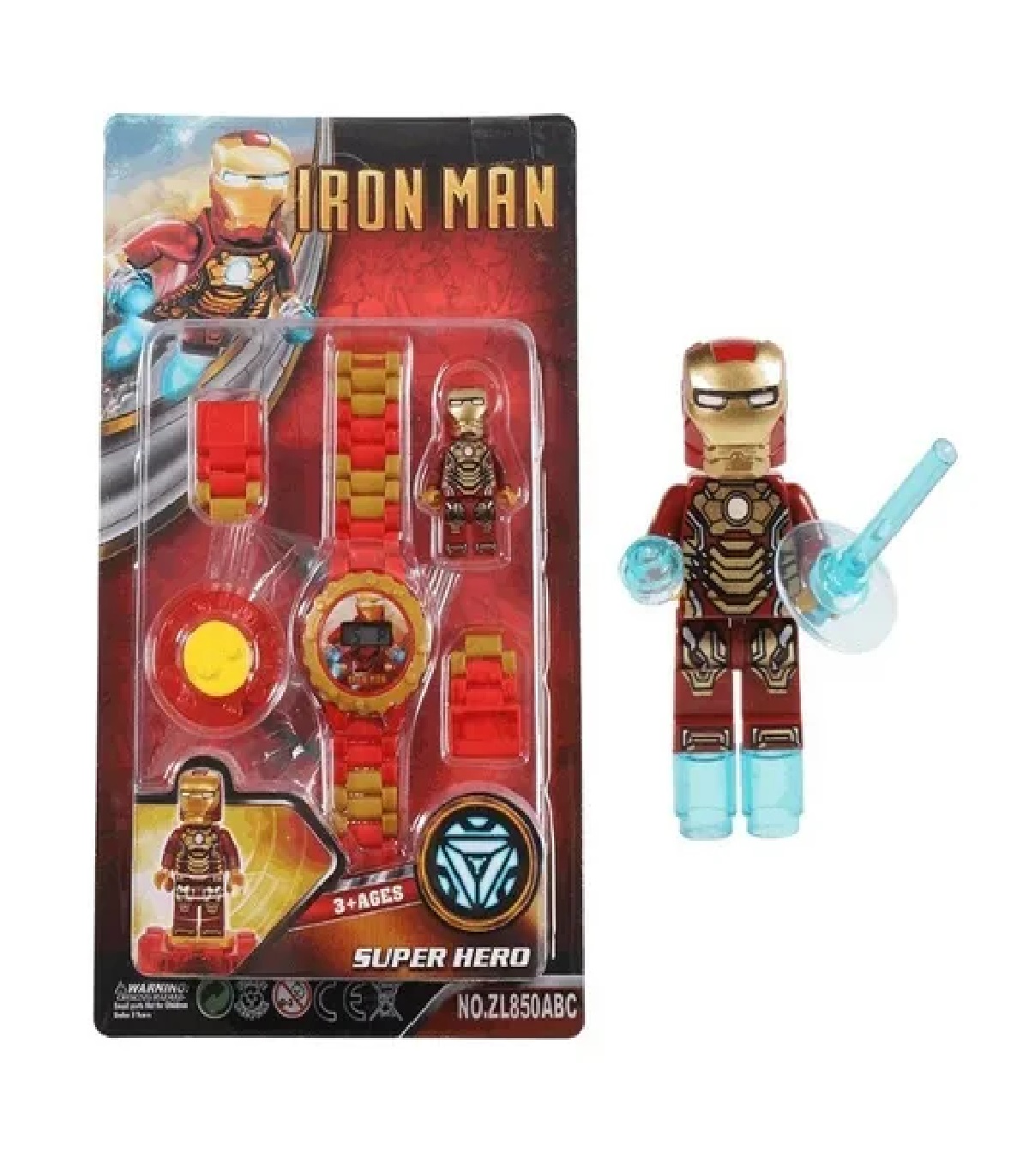 Reloj Lego Superheroes Ajustable Iron Man