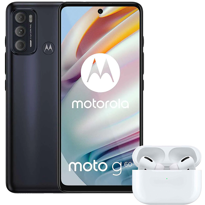 Celular MOTOROLA Moto G60 4GB 128GB Audífonos Inalámbricos