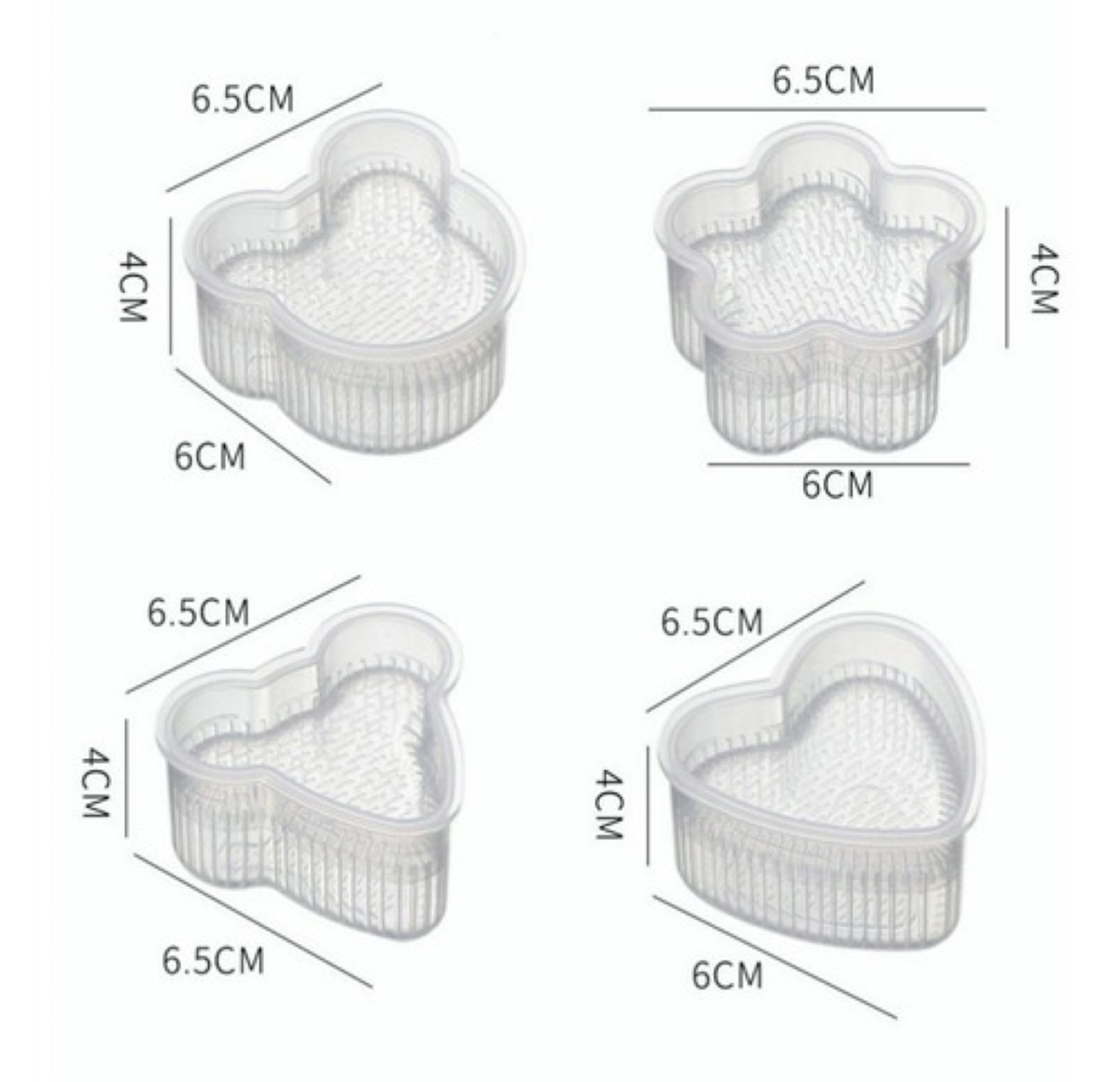 Moldes triangulares de Plastico para Onigiri 6pz