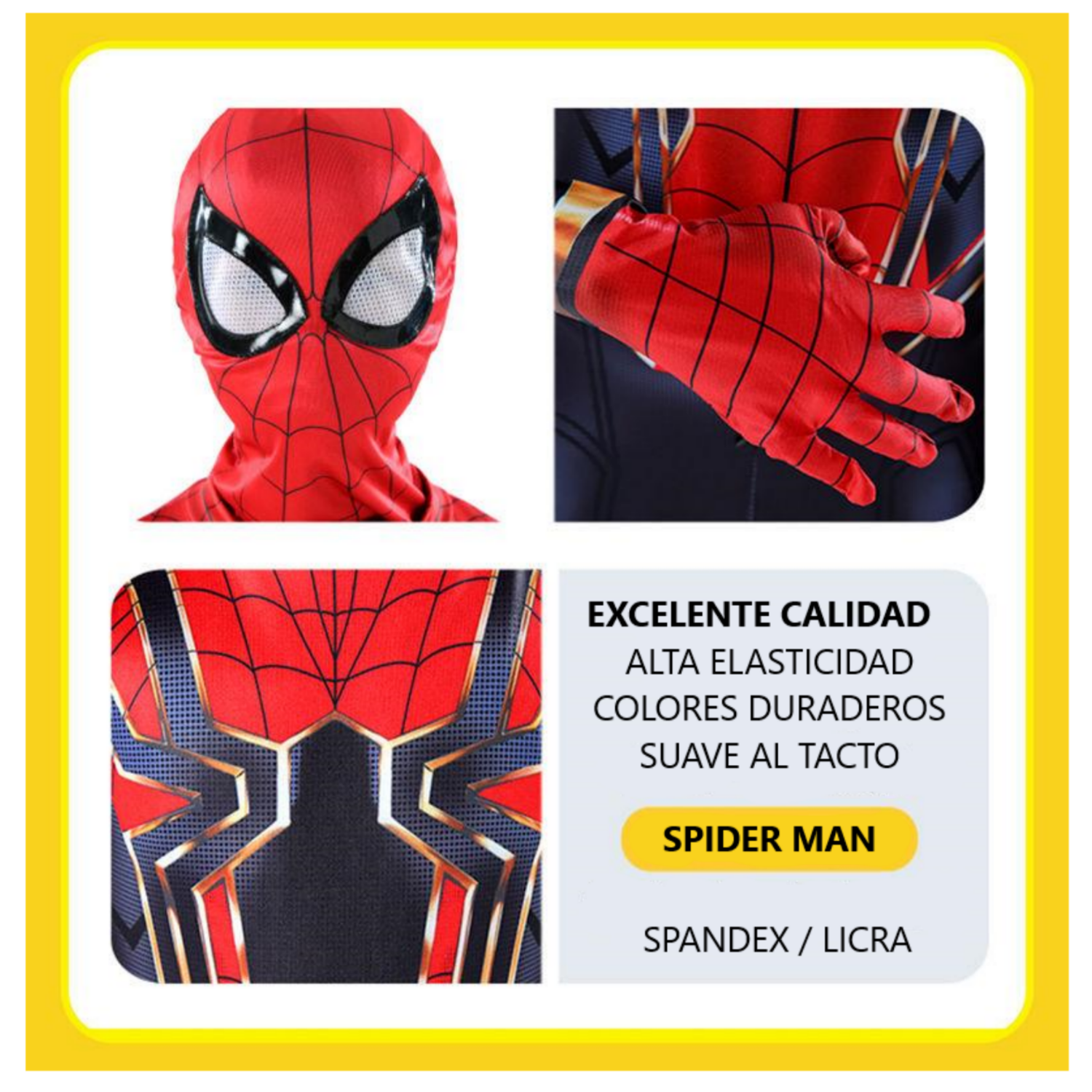 Disfraz Hombre Araña para Niños Ropa Spiderman AVENGERS 