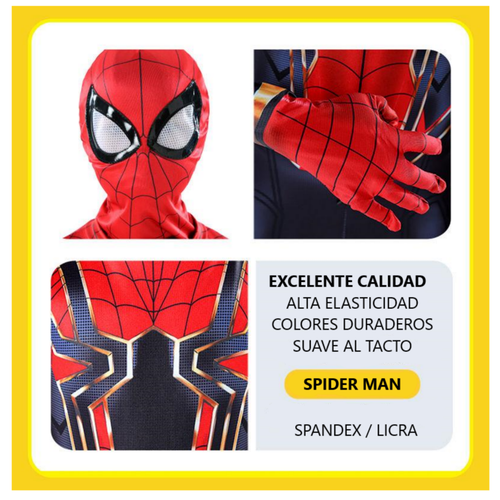 Mascara Spiderman Avengers Super Héroe Hombre Araña Halloween