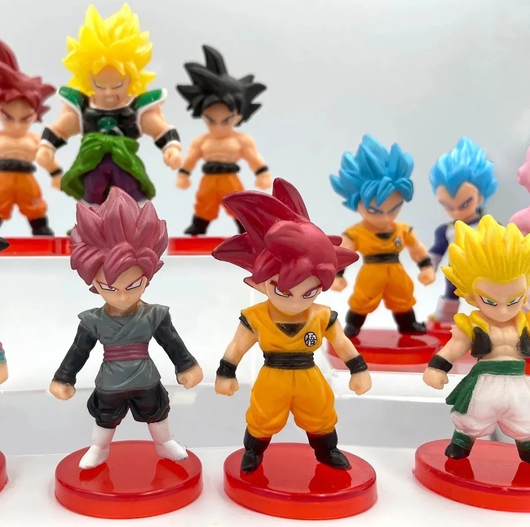 Figura Miniatura De Dragon Ball, Coleccionable, 7 Cm, 16 Pzs