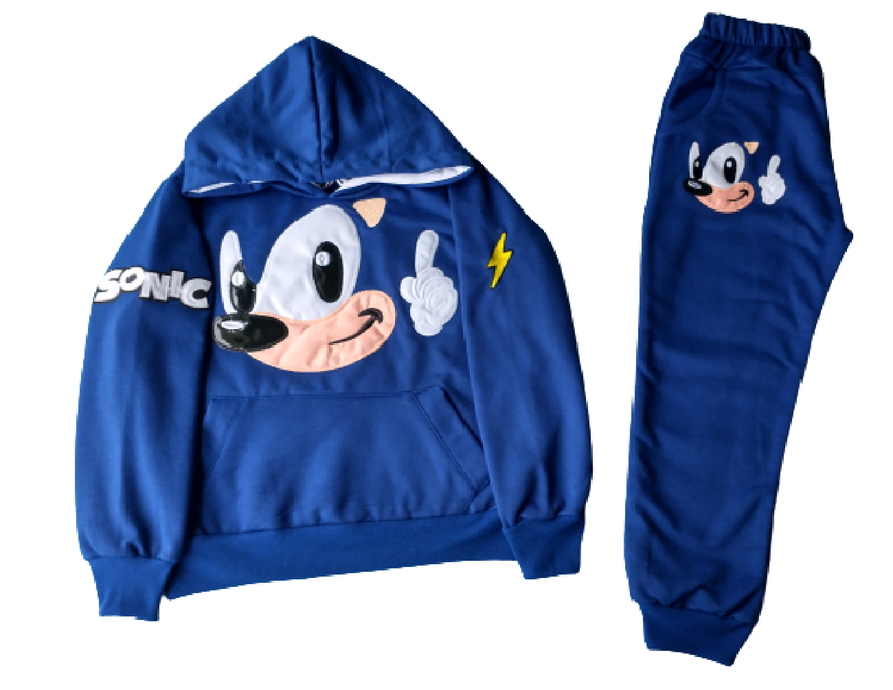  CONJUNTO PANTS FELPA BORDADO SONIC 