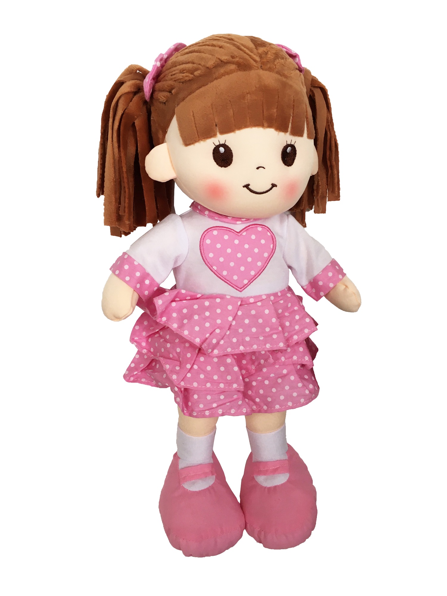  Muñeca de Trapo Personalizada - Muñecas de Trapo Vestido  Terciopelo, Regalo muñeca Trapo Bebe con su Nombre, tamaño 25 cm. en Azul o  Rosa - Muñeca Bebe 1 año y más (