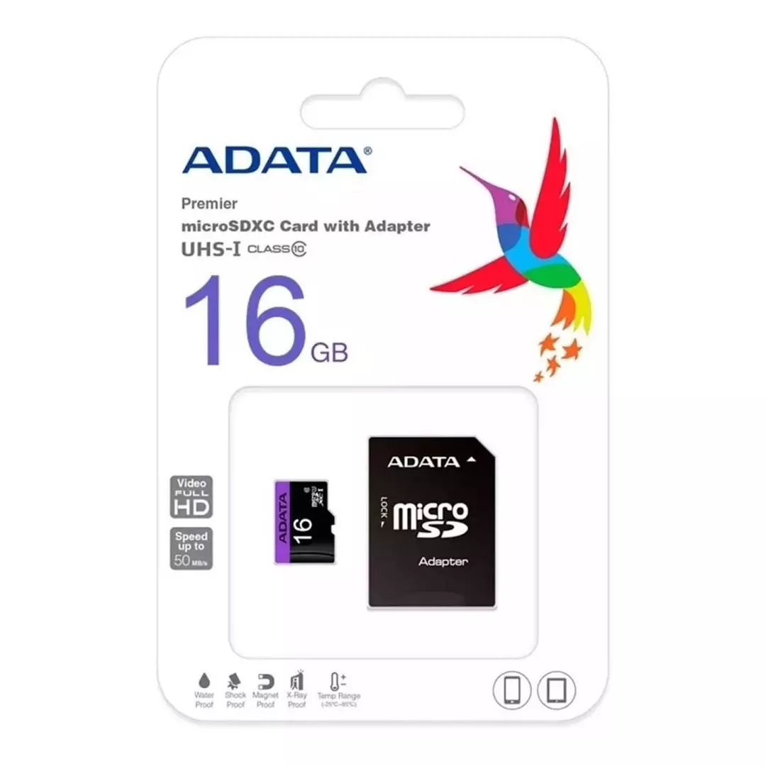 Memoria Micro SD de 16 GB Clase 10 Adata