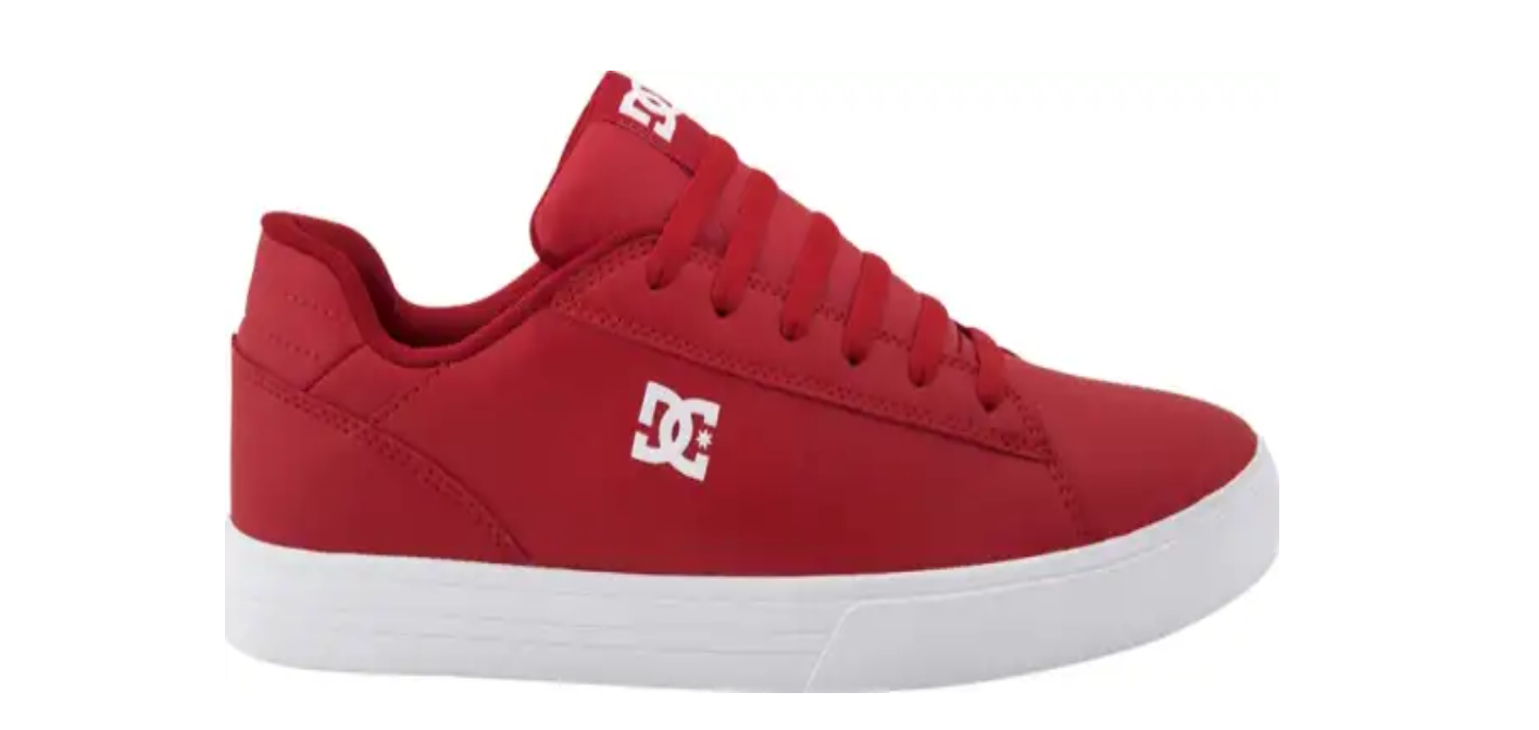 Tenis Deportivo Hombre Caballero Color Rojo Para Skate DC Shoes