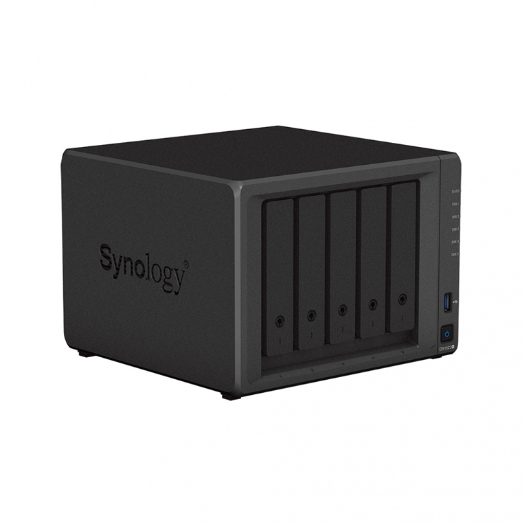 Synology DiskStation DS1522 NAS de 5 Bahías, AMD Ryzen R1600 2.60GHz, SATA, Negro - no Incluye Discos Duros