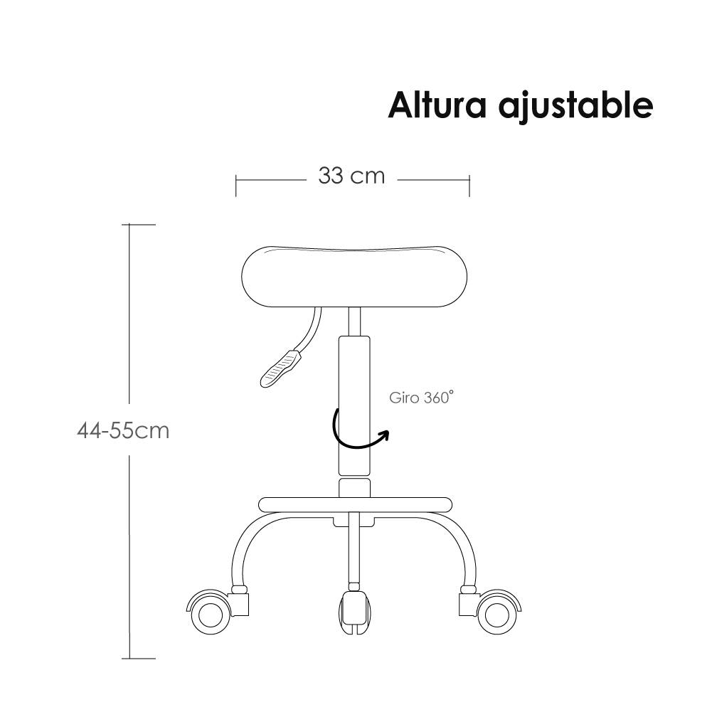 2 Sillas de bar taburete celosía redondo ajustable con ruedas
