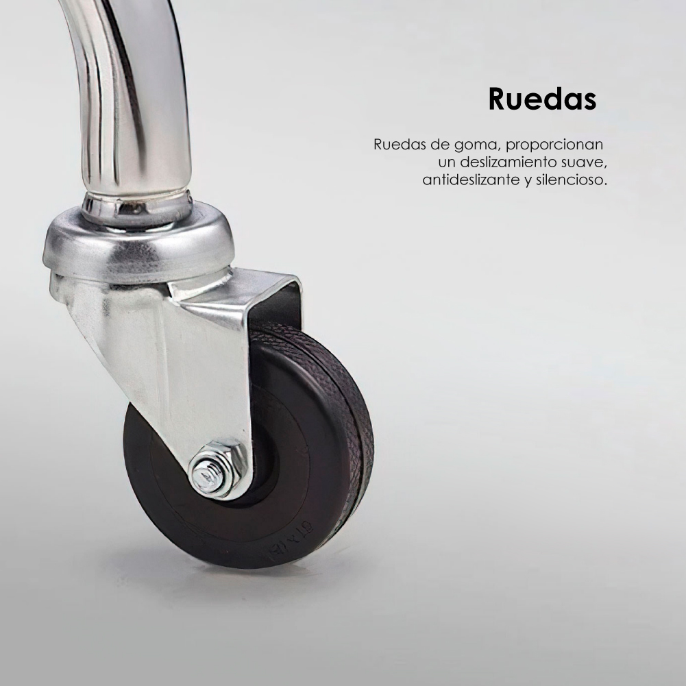 2 Sillas de bar taburete celosía redondo ajustable con ruedas